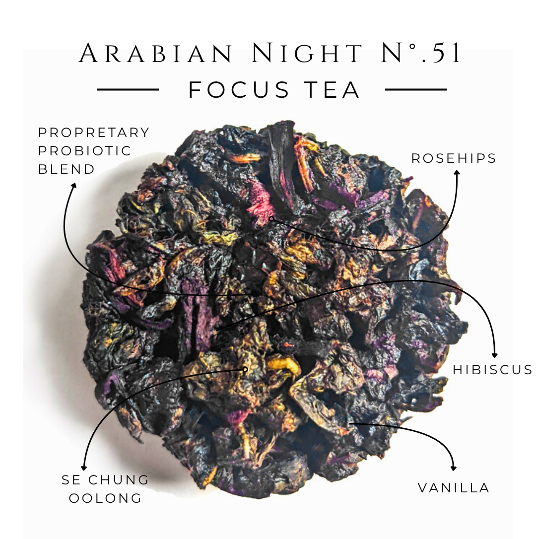 Arabian Nights No. 51 – Spiced Floral Probiotic Oolong Tea Discs