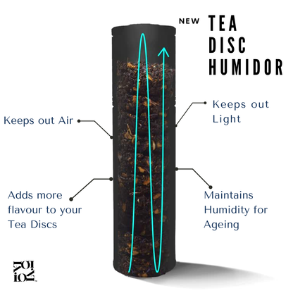 Tea Disc Humidor | Luxury Storage for Loose-Leaf Tea