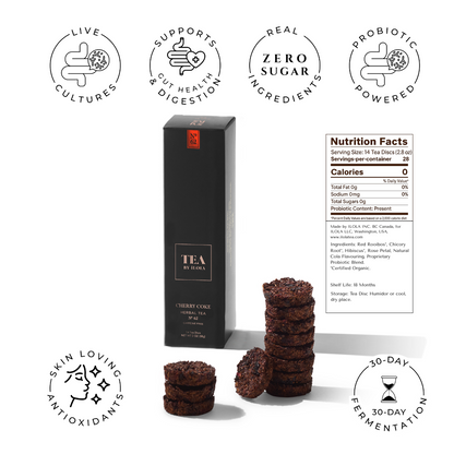 Cherry Coke No. 62 – Cola-Inspired Probiotic Tea Discs