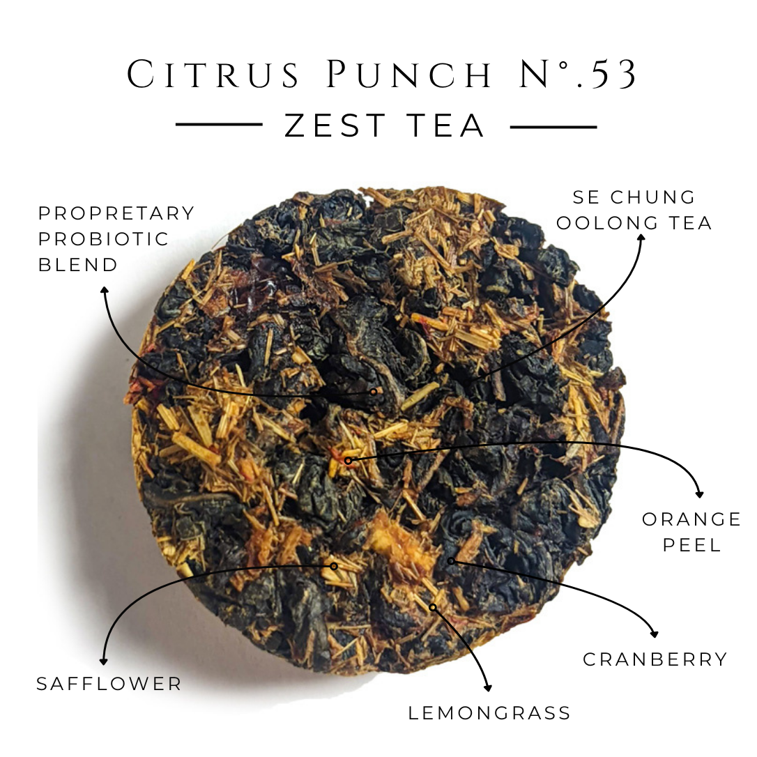Citrus Punch No. 53 – Citrus Probiotic Oolong Tea Discs
