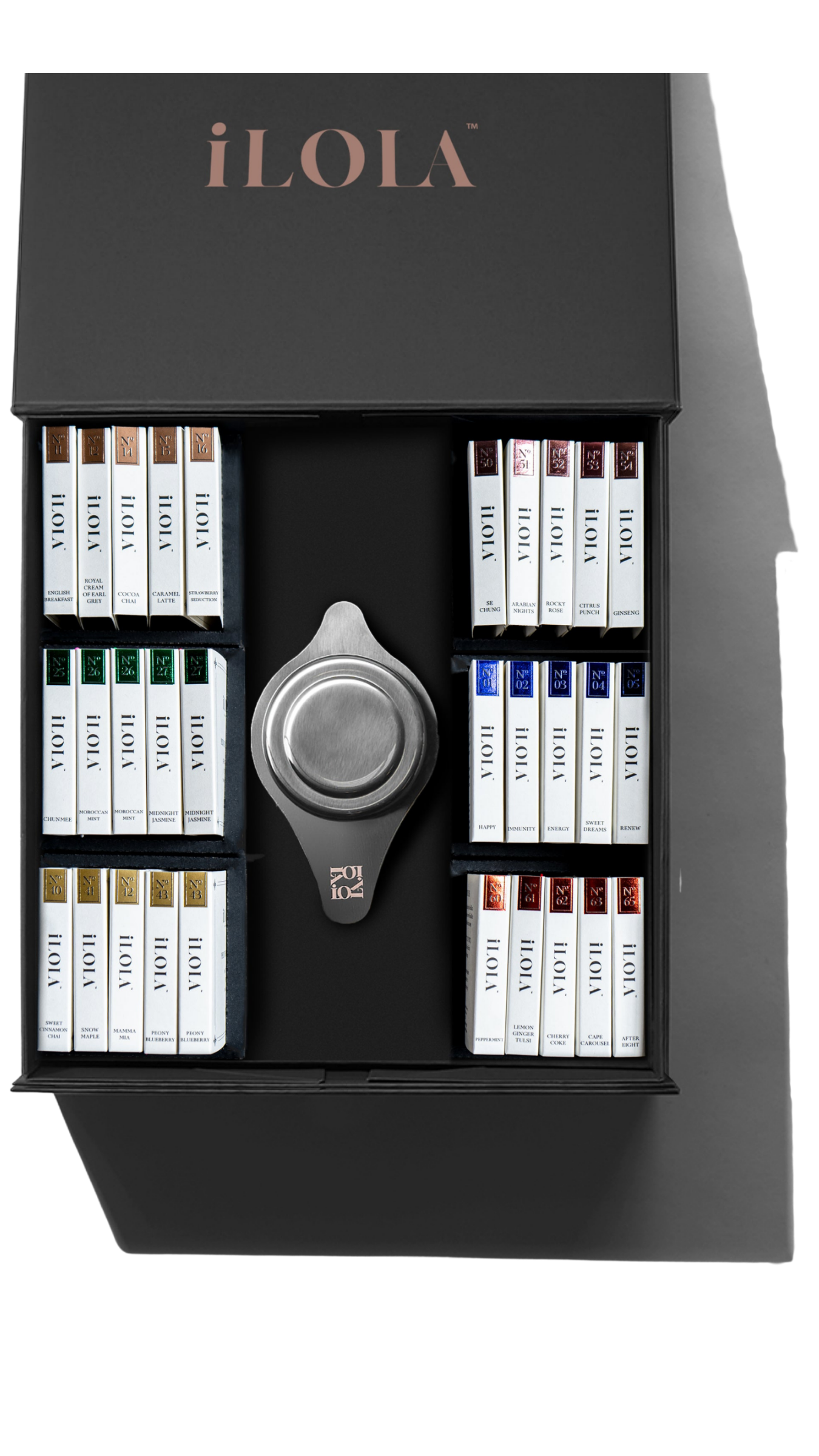 House of iLOLA – Tea Disc Sampler Set (30 Teas + Infuser)