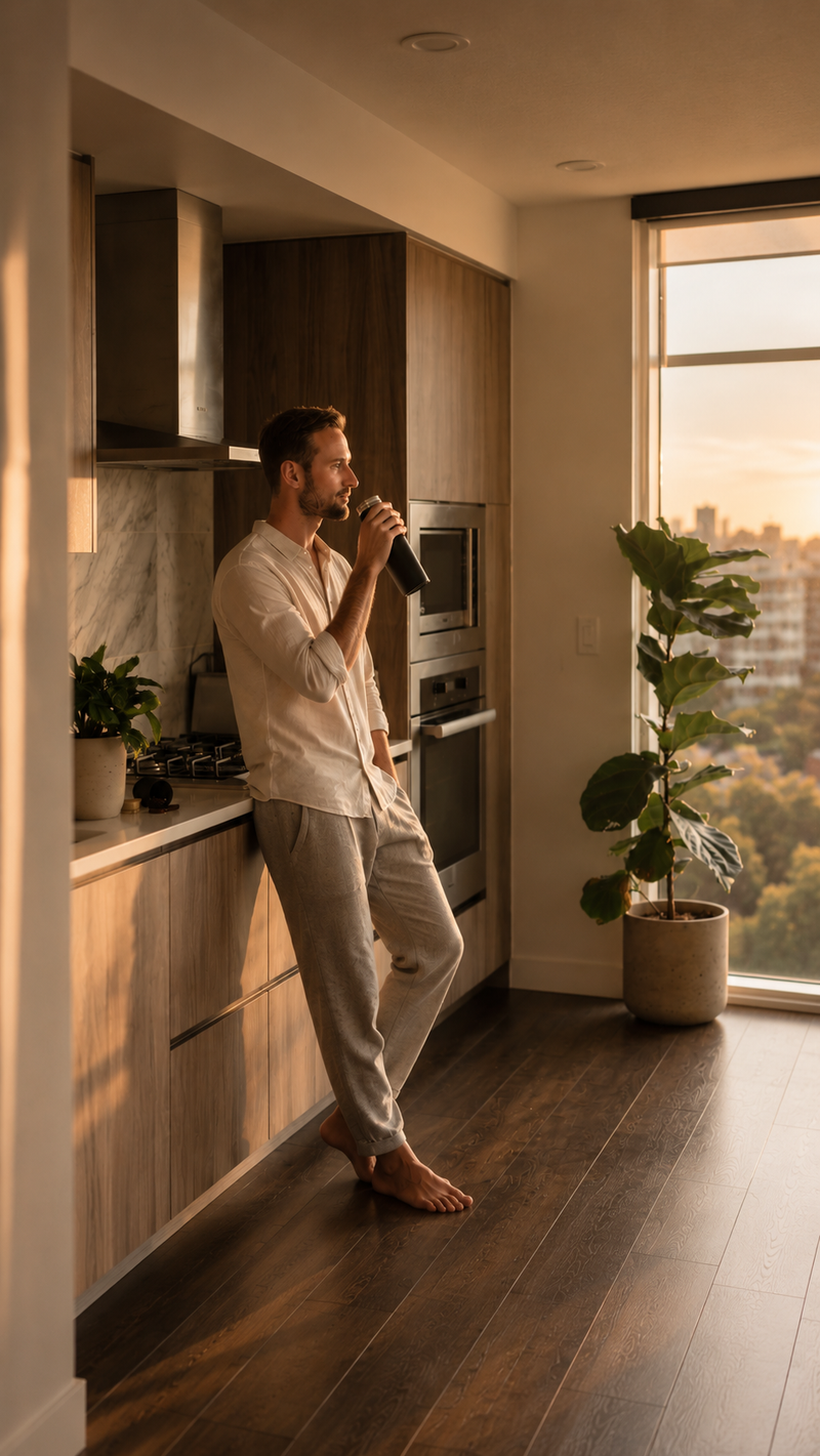 Golden hour, at home