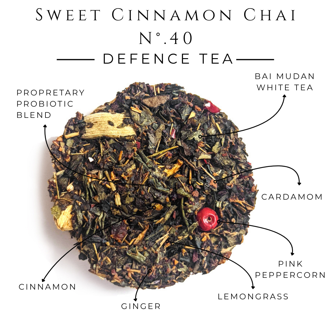 Sweet Cinnamon Chai No. 40 – Spiced Probiotic White Tea Discs