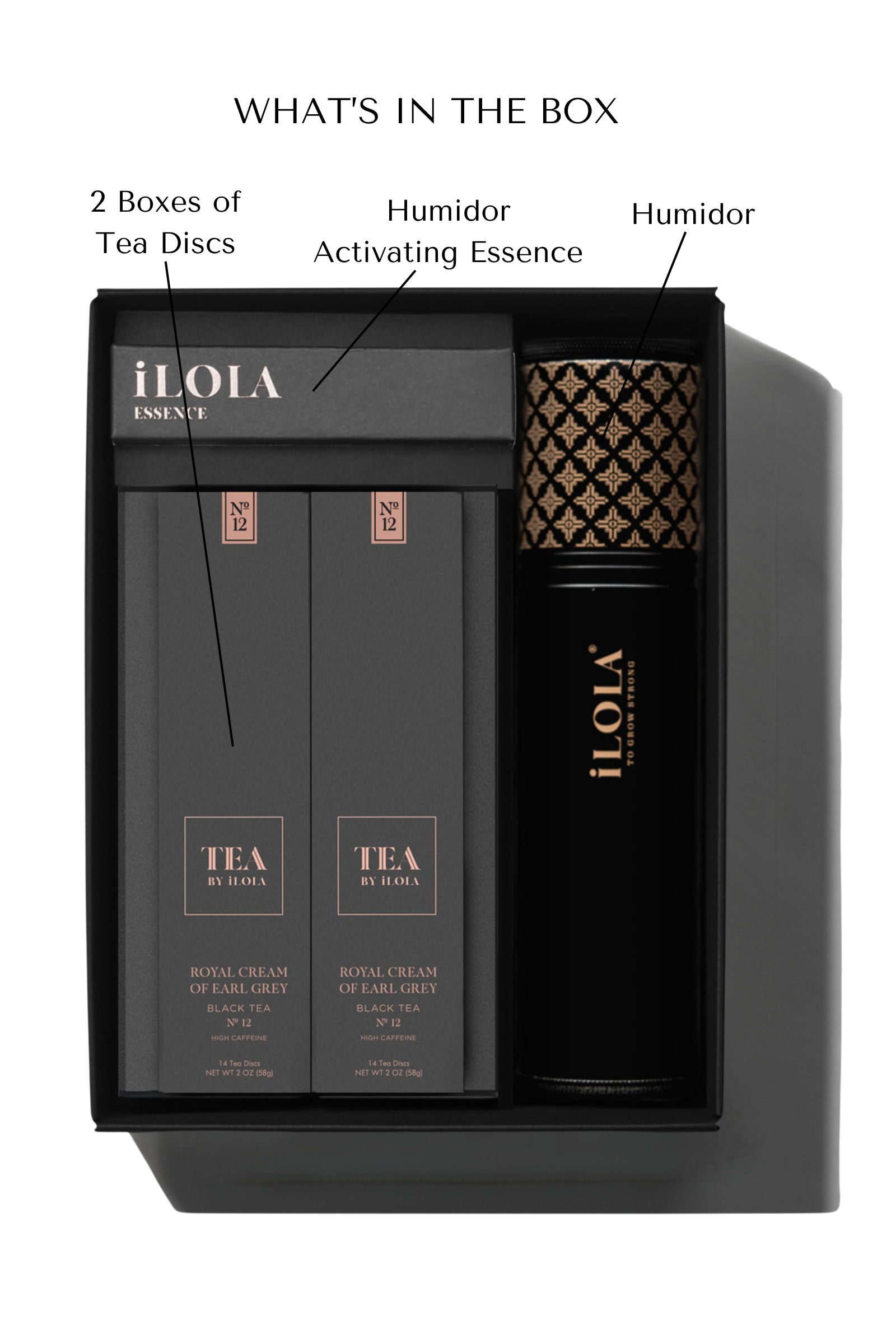 iLOLA Humidor Starter Set – Tea Aging + Storage System