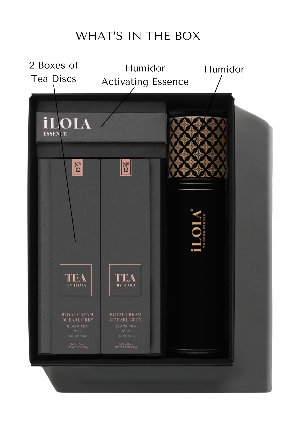 iLOLA Humidor Starter Set – Tea Aging + Storage System